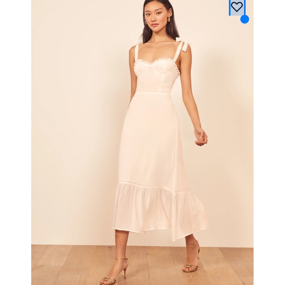 Reformation Nikita Dress in Ivory Size 0